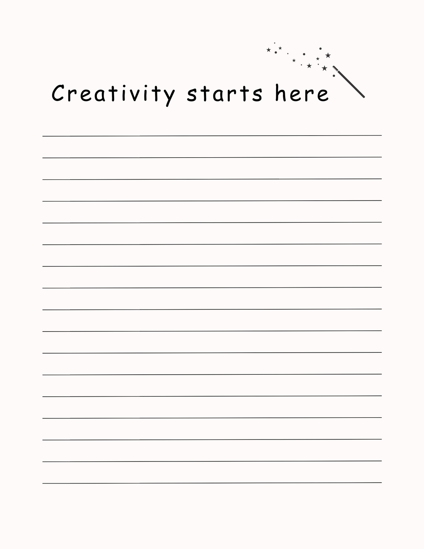 My Creativity Journal- 100 lined pages